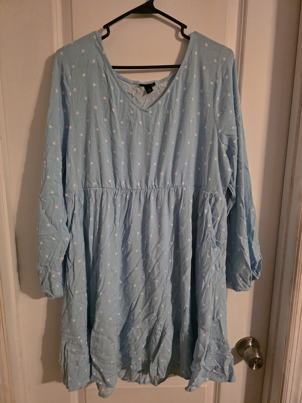 Torrod Polka Dot Light Blue Dress NWOT Size 1